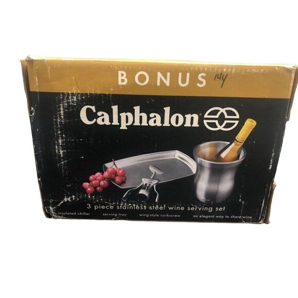 Calphalon Stainless Steel Wine Serving Set 3 Piece - Picture 1 of 3